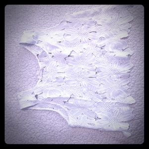 Gorgeous sheer floral crop top tank